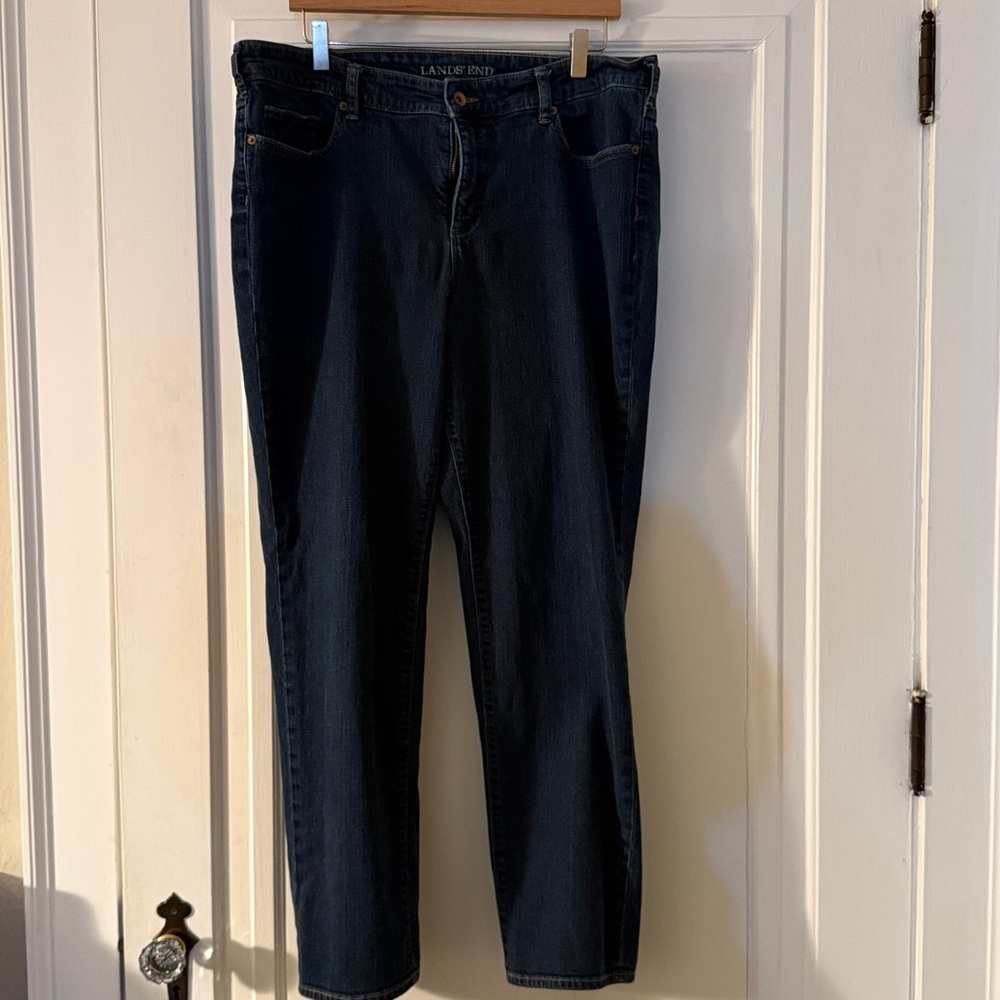 Lands' End Navy Women's Plus Jeans